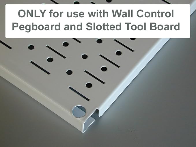 Wall Control Drill Holder Power Tool Storage Rack - Compact Impact Drill Battery Power Tool Pegboard Organizer Pegboard (Blue)