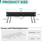 EVERHANGER Wall Mount Ski Rack for Garage, Ski Storage Hangers for Indoor/Outdoor, Wall Ski Holder Holds Up to 8 Pairs of Skis