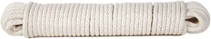 Koch 5620727 Cotton Braided Clothesline, 7/32 by 200 Feet, White