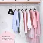 BAGAIL 50 Pack Kids Velvet Hangers 14 Inches Children's Clothes Hangers Non-Slip Baby Hangers for Infant/Toddler (Black)