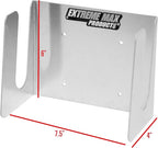 Extreme Max 5001.6678 Wall-Mount Aluminum Dirt Bike Stand Holder for Race Trailer, Garage, Shop, Enclosed Trailer, Toy Hauler - Silver