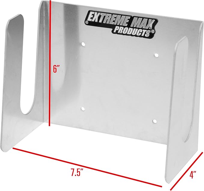 Extreme Max 5001.6678 Wall-Mount Aluminum Dirt Bike Stand Holder for Race Trailer, Garage, Shop, Enclosed Trailer, Toy Hauler - Silver