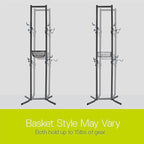 Bike Rack for Garage & Home by Delta Cycle - No Drilling Required - Fully Adjustable Gravity Storage Rack for Any Style Bicycle - Freestanding Vertical Rack