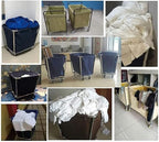 Laundry basket liner, Laundry cart liner bag,Removable Replacement Cart Bag, Commercial bags, High Capacity Oxford Cloth Cleaning(A)