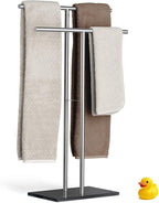 Towel Stand – Freestanding Towel Rack for Bedroom & Bathroom, Heavy-Duty Towel Drying Rack with Sturdy Base, Stylish Modern Free Standing for Spa & Home 1.6'x2.7'x0.7'