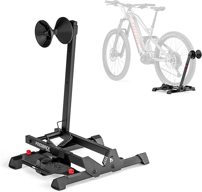 FEEDBACK SPORTS | Rakk 2.0 E-Bike Storage Rack | Freestanding Floor Electric Bike Stand | with Magnetic Cord Organizer