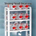 Over-the-toilet Storage, Over Toilet Storage Shelf, Toilet Storage Rack, Adjustable Layer Height, Portable Lock Design, Classified Storage, Suitable for Bathroom, Toilet and Laundry Room(White)