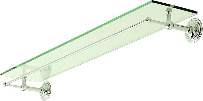 Ginger 2635T-24/PN London Terrace Gallery Rail Shelf, 24", Polished Nickel