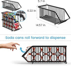 Soda Can Organizer of 4 Pack,Stackable Can Organizer For Pantry, Soda Storage, Soup Soda Can Dispenser, Can Storage Rack for Pet Food Cans
