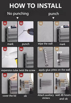 Swivel Towel Rack BSELUTNGY - Durable Space Saving Towel Racks for Bathroom Outdoor for Pool Over The Door Towel Rack Ideal for Balconies Cabinets Kitchens Perfect for Any Decor Style