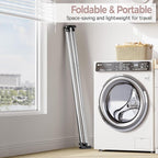 TOOLF Clothes Drying Rack Foldable, Laundry Drying Rack Stainless Steel, Portable Clothes Rack, Drying Rack for Clothing, Indoor Outdoor, Free-Standing, Large Capacity