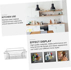 Punch-Free Stainless Steel Storage Rack with Non-Marking -Mounted Organizer Shelf 11.81X4.72X4.33In for Bathroom Kitchen Shower Space Saving