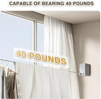 Retractable Clothesline, Retractable Clothesline Indoor, Laundry Line Retractable, Not Sagging, Suitable for Balconies, Courtyards, Laundry Rooms, RVs, Yachts, etc