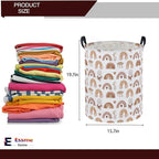 Essme Kids Laundry Basket,Rainbow Hamper Collapsible Canvas Waterproof Storage Bin for Girls, Cute Hamper,Gift Baskets.(Dream rainbow)