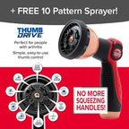 Pocket Hose 100 FT Copper Head Expandable Garden Hose with Pocket Pivot, No Tangles, AS SEEN ON TV, 360° Swivel, Tri-Tex Tubing, Force Field Jacket, Lead-Free, No-Kink, Anti-Burst w/APT