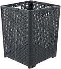 Kekow 1-Pack 42 L Plastic Collapsible Laundry Basket, Gray Folding Laundry Hamper