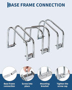 Freestanding Bike Floor Stand, Heavy Duty Bicycle Parking Rack for Garage Home Indoor Outdoor, Bike Storage Organizer Fits 22-28 Inch Wheels & 2.2 Inch Tire Width