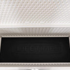 LIFETIME Outdoor Storage Deck Box, 130 Gallon, Arctic White, Lockable, UV-Protected, for Decks and Marine Docks