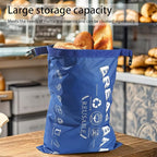 Oxford TPU Bread Bag with Buckle Reusable-collapsible Fabric Zippered Bread for Homemade Sourdough,Baking Supplies & Kitchen Essentials (2pcs bread bag 1pcs mesh bag)