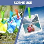 48 Packs Colorful Plastic Clothespins Hangers Clips Clothes Pins Heavy Duty Laundry Clothes Pins Clips with Springs, Air-Drying Clothing Pin Set