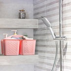 Tiawudi Portable Shower Caddy, Caddy Organizer with Handle, Plastic Shower Basket Hold Soap, Shampoo, Hair Supplies and Beauty Products, Cleaning Supplies Organizer for Home, Dorm, Shelf and Cabinet
