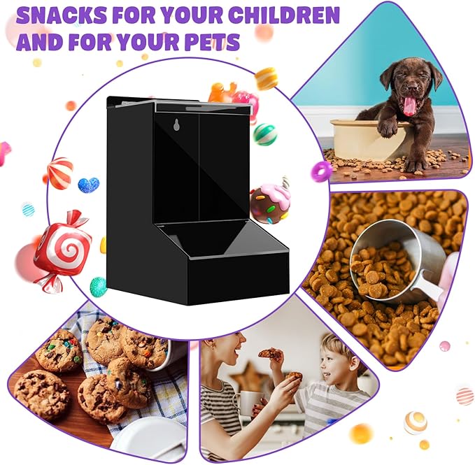 Candy Dispenser Countertop with Lids,Acrylic Laundry Pods Dispenser,Wall Mounted Storage Dispenser for Laundry Room Pantry Office Store