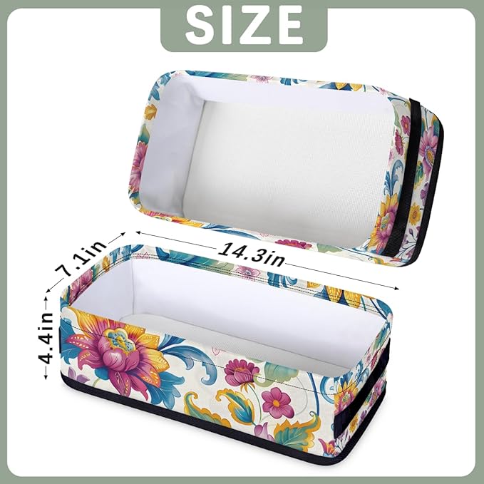 Small Bathroom Baskets for Toilet,Foldable Toilet Paper Tank Basket Organizer for Towels Storage Decorative Open Storage Bins for Home,Closet,Containers,Cabinet（Beautiful Flower ）