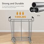 Large Laundry Hamper with Wheels, 360L Rolling Big Laundry Basket for Clothes Storage, Heavy Duty Extra Large Rolling Laundry Cart with Handle, Steel Frame, Waterproof Liner,95.1 Gallons,Grey