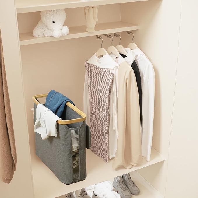 Grey Toilet Paper Storage Basket with Lid for 12 Roll, Standing Sturdy and Foldable Toilet Tissue Holder for Bathroom, Spacious Toilet Paper Storage for Papers, Sundries, Toys