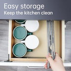Tomorotec Triangle Roll-Up Dish Drying Rack for Sink Corner Small Foldable Stainless Steel Over The Sink Multipurpose Kitchen Drainer Caddy Organizer Storage Space Saver Shelf Holder (Gray)