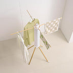 Clothes Drying Rack 4 Legs,Laundry Hanger Dryer Rack,Portable Dry Rack,Foldable Drying Rack-Drying Rack Clothing Laundry Bedroom Household Wooden-12rods