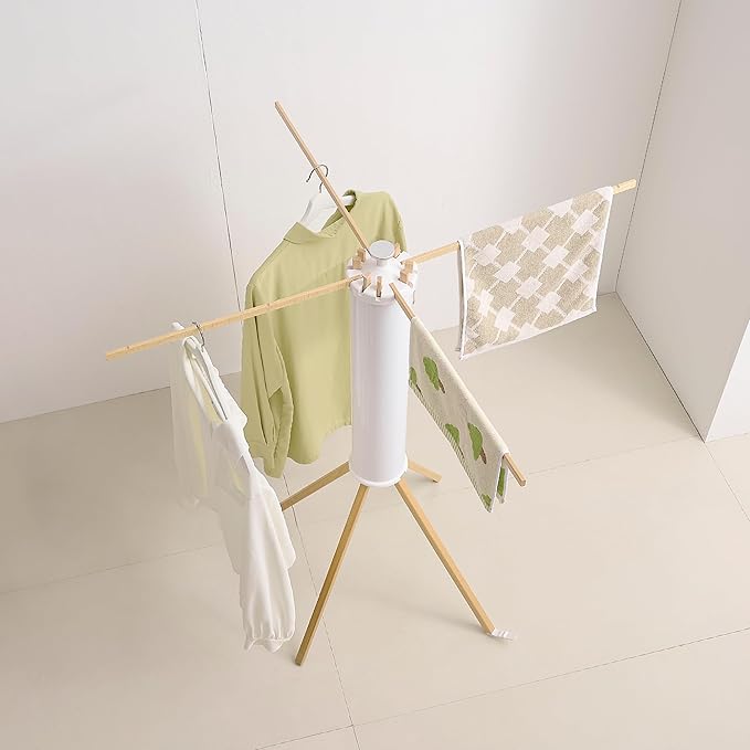 Clothes Drying Rack 4 Legs,Laundry Hanger Dryer Rack,Portable Dry Rack,Foldable Drying Rack-Drying Rack Clothing Laundry Bedroom Household Wooden-12rods