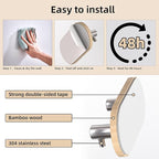 Kayqi 304 Stainless Steel Minimalist Hooks, Suitable for Various Settings Such as bathrooms, Kitchens, and entryways (Set of 3). (Silver)