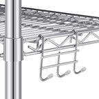 2 Pack Additional Wire Shelf for Wire Shelving Units Chrome Finish Shelving Weight Capacity 600-800 Lb, Heavy Steel Industrial for Warehouses, Closets, Kitchen(Sliver,18" W X 36" L)