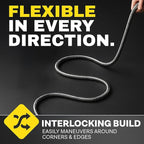 BIONIC STEEL Short 10 Ft Hose Extension, 10 Ft x 5/8 In. Short Hose Connector for Reel, Leak Proof Connection, Heavy Duty, Non Kinking, Flexible, Heavy Duty
