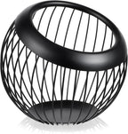 Large Capacity Coffee Pod Holders Basket, Metal Espresso Pod Holder, Coffee Bar Organizer for Counter, Kcup Storage Bar Accessories (Black)
