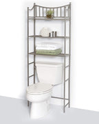 Zenna Home 9065NN Bathroom Spacesaver, Satin Nickel 9.5D x 25.19W x 66.38H in