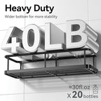 YASONIC Shower Caddy Adhesive, 100% Rustproof Shower Organizer with Soap Holder, 6 Pack Large Capacity shower Shelves for Inside Shower, No Drilling Bathroom Organizers and Storage for Home Decor