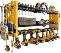 Power Tool Organizer Wall Mount,Cordless Drill Hanger Storage Rack 8 Drill Holder,3 Layers Heavy Duty Power Tool Storage Rack(Yellow)