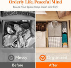 Lifewit 6" High 8 Pack Bamboo Drawer Dividers 33-42cm/13-16.5" Adjustable Wooden Drawer Organizer for Clothes/Utensils, Expandable Drawer Separator for Dresser/Kitchen/Bedroom/Office Organization