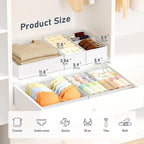 DIMJ Drawer Organizer Clothes, 30 Pack Dresser Organizer, Foldable Closet Organizers and Storage, Fabric Dresser Bins, Drawer Dividers for Nursery, Baby Clothes, Underwears, Sock