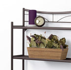Zenna Home No Tools SlideFit Over the Toilet Bathroom Spacesaver, Bronze