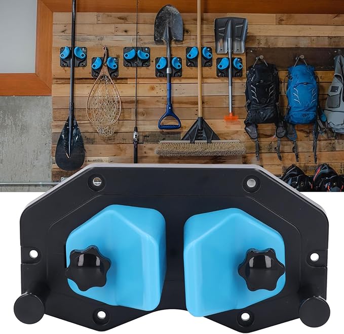 Ski Wall Mount, Snowboard Wall Mount,Auto Locking,Wall Mounted Ski Storage Rack, Universal Snowboard Wall Mount Holder Fits Any Ski/Snowboard