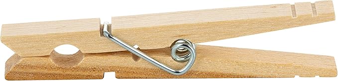 48 Count Birch Wood Clothespins, Natura