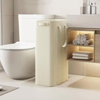 Lifewit 2 Pack Slim Laundry Hamper, Collapsible Narrow Laundry Basket, Small Tall Dirty Clothes Hampers with Handles for Bathroom Bedroom College Dorm, White, 65L