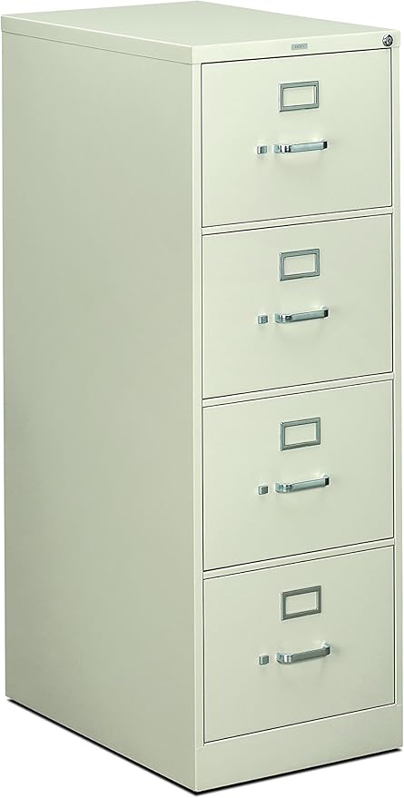 HON 314CPQ 310 Series 26-1/2-Inch 4-Drawer Full-Suspension Legal File, Light Gray