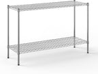 18" Deep x 54" Wide x 34" Height Wire Shelving Kit | 2-Tier | NSF Commercial Storage Rack Unit