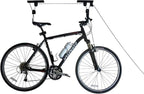 Bike Hanger - Overhead Hoist Pulley System with 100lb Capacity for Bicycles or Ladders - Secure Garage Ceiling Storage by Rad Sportz