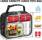 Lunch Box Kids Insulated Lunch Bag for Boys Girls Cute Reusable Lunch Tote Bag Waterproof Portable Thermal Lunch Box Kids for School Picnic Travel Dinosaur