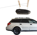 HARKEN Hoister Standard Cargo Carrier Overhead Garage Storage 4-Point Hoist System for 90lb Carriers, Kayaks, Boxes, Canoes, Surf & Paddle Boards, (90lb Capacity, 10ft Ceiling), Model 7802